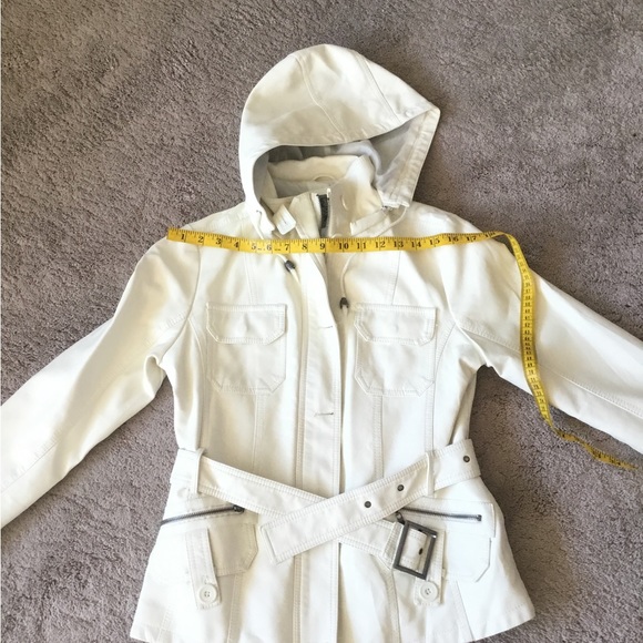 Cat Walk Studio Los Angeles Hooded faux Leather Front Zip Jacket NWOT - Picture 6 of 11